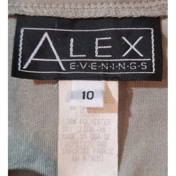 ALEX EVENINGS Women Size 10 Glitter Open Front Top Light Turquoise Long SLV 83P - Picture 4 of 6